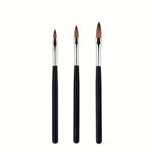 Tùy Chỉnh Cá Nhân Logo Nail Nhà Cung Cấp Kim Loại Nylon Acrylic Tốt Tốt Móng Tay Nghệ Thuật Lót Bàn Chải Thiết Lập Trang Trí Móng Tay - Product Image 1