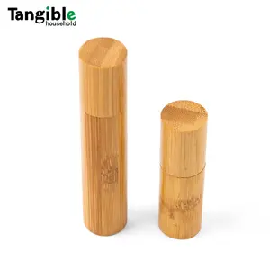 3ml 5ml 10ml Bamboo Roll On Bottle For Essential Oils Clear Glass Inner with Natural Bamboo Wooden Cover