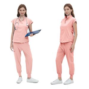 Woven Dobby Fabric Short-Sleeved Scrub <strong>Suit</strong> Accessories for Pet Hospitals Dentists Surgical Nurses Medical Staff-ODM <strong>Supply</strong> - Product Image 3