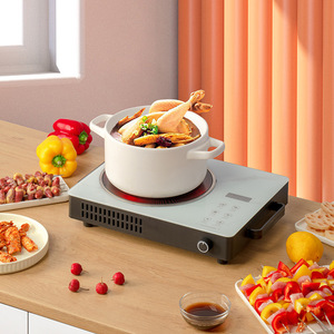 Placa de Inducción Cerámica de un Solo Quemador 425X300X65Mm, Superficie Eléctrica Lisa con Control Táctil para Uso Doméstico - Product Image 3