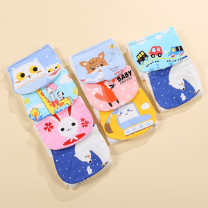 Toalla absorbente de sudor de gasa de algodón para bebé Carlota, 22x32cm, estampado de dibujos animados para bebés y niños pequeños - Product Image 4