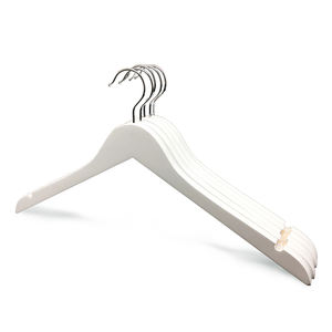 Perchas de Madera para Hotel con Garantía de Calidad, Producto Nuevo, Perchas de Madera Blancas con Logotipo Personalizado - Product Image 1