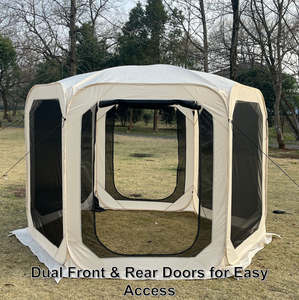 Carpa de Camping Familiar para Exteriores, Impermeable, de Tres Estaciones, con Malla Mosquitera, Portátil, con Protección Solar <span class=keywords><strong>y</strong></span> Antiinsectos - Product Image 5