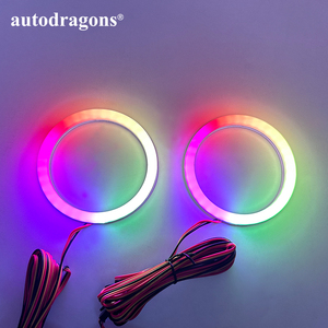 Anneaux halo LED étanches à cercle complet de 95 mm avec contrôleur de smartphone pour Avensis INFINITI FX35 Solano Alfa Romeo - Product Image 6
