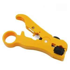 Flat Network Cable Stripper RG59 RG6 RG11 Coaxcial Cable Stripping Rotary Wire Stripper DIY Blister Card ABS 13*8*3cm OEM,ODM