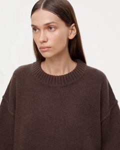 Maglione Elegante da <span class=keywords><strong>Donna</strong></span> Autunno Inverno in Cashmere e <span class=keywords><strong>Lana</strong></span> a Maniche Lunghe, Maglia Spessa alla Moda con Collo Tondo, Abbigliamento Casual - Product Image 4