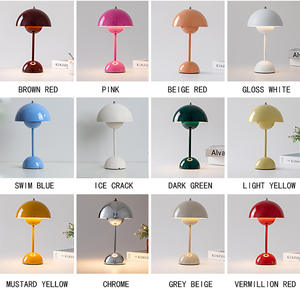 Lámpara <span class=keywords><strong>de</strong></span> mesa Metal Flower Bud-Diseño danés, recargable, regulable táctil, lámpara <span class=keywords><strong>de</strong></span> escritorio minimalista para sala <span class=keywords><strong>de</strong></span> estudio Dormitorio Hotel - Product Image 5