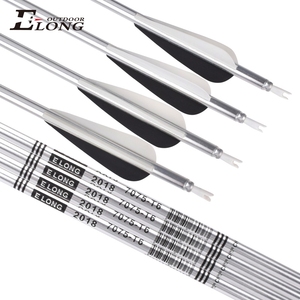 Elong Outdoor 70575-T6 <span class=keywords><strong>2018</strong></span> Flechas de tiro con arco de aluminio con plumas de plástico para arco compuesto - Product Image 3