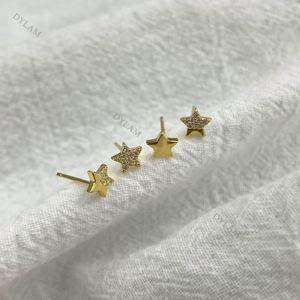 Dylam 4pcs Tiny Minimal <b>Earring</b> <b>Studs</b> <b>Set</b> Women Fashion Hip Hop Round Cut Star 925 Sterling <b>Silver</b> Zircon <b>Stud</b> <b>Earrings</b> - Product Image 5