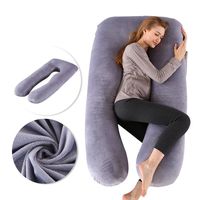 Oreiller de grossesse en forme de U pour tout le corps, coussin d'allaitement, soutien pour la croissance, oreiller de maternité