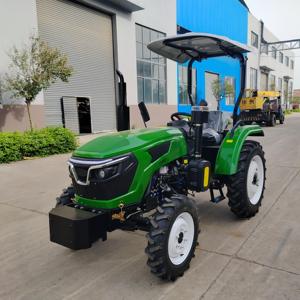 Tracteur agricole 4x4 vert à transmission par engrenages, 50 CV, auvent pare-soleil en option, adapté à l'agriculture, niveau de sécurité élevé - Product Image 4