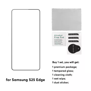 2025 nouveau <span class=keywords><strong>Mode</strong></span> 2/4 pièces HD bord noir verre trempé pour Samsung Galaxy S25 bord protecteur d'écran colle complète <span class=keywords><strong>Film</strong></span> de couverture complète - Product Image 6