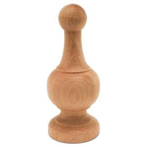 Embouts décoratifs en bois naturel non fini pour mât de drapeau, robustes, pour poteau de lit, tringle à <span class=keywords><strong>rideau</strong></span>, artisanat DIY pour usage intérieur, maison - Product Image 6