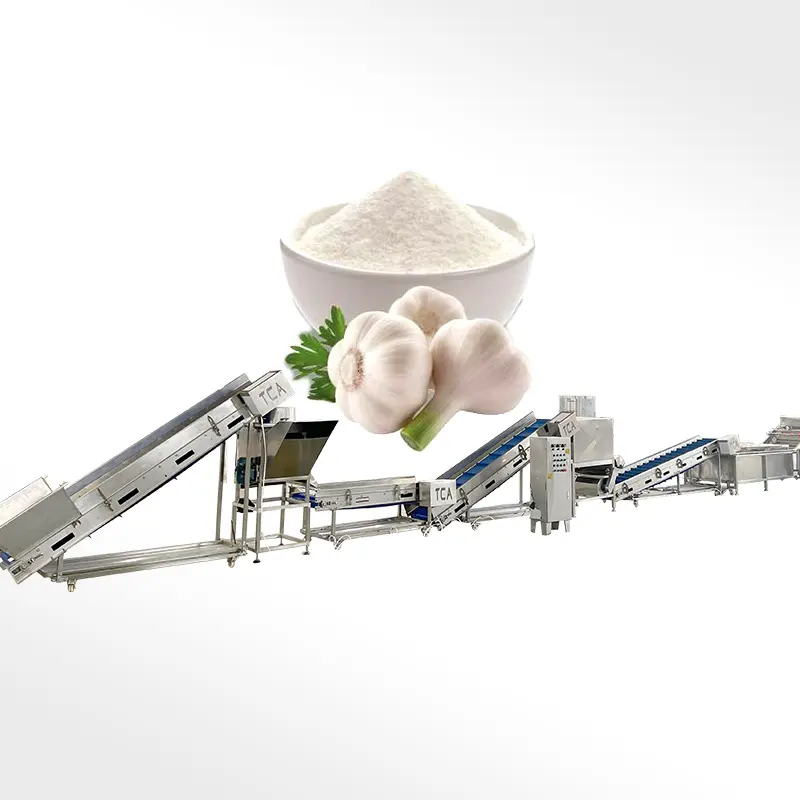 AICNPACK kurutma sarımsak soğan tozu makineleri sarımsak işleme makinesi