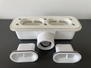 Desodorante de salida de plástico antiolor 60L/M, escurridor de bandeja de <span class=keywords><strong>ducha</strong></span>, sifón para drenaje de bandeja de baño - Product Image 3