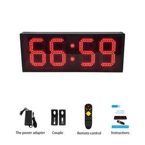 Temporizador de Reacción de 6 Pulgadas y 4 Dígitos con Alimentación por Enchufe, Cronómetro Digital y Temporizador LED Remoto para Cuenta Regresiva de Carreras y Señales de Tráfico - Product Image 3