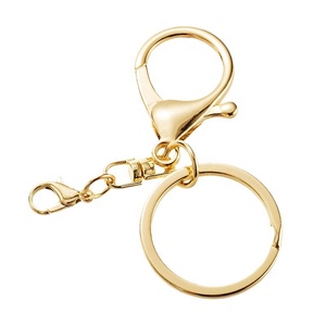 Mousqueton en alliage Fermoir mousqueton Usine Vente en gros Plaqué Accessoire Porte-clés en métal pour le bricolage Accessoires de sac Porte-clés Bijoux - Product Image 1