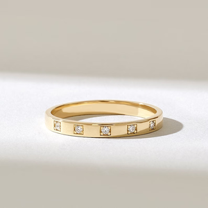 Lab Grown Diamond Gold Vintage for Certified Prong <b>Set</b> Unisex Wedding Band for Engagement Anniversary Bridal Gift Party Special - Product Image 4