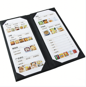 Carpeta <span class=keywords><strong>de</strong></span> Menú Personalizada <span class=keywords><strong>de</strong></span> Cuero PU con Esquinas Reforzadas para Tiendas, Bares, Hoteles, Cafeterías y Restaurantes - Product Image 1