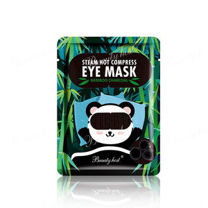 Maschere per gli occhi a vapore usa e getta più popolari maschera riscaldante per rimuovere le occhiaie maschera per gli occhi a vapore con impacco caldo al carbone di bambù nero - Product Image 1