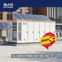 Système de stockage d'énergie en conteneur MATE 5MWh BESS, batterie solaire LiFePO4 avec refroidissement liquide pour l'intégration solaire hors réseau des universités