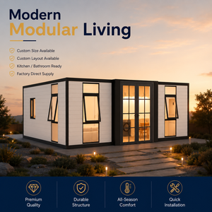 Contenedor Modular Moderno Expandible e Impermeable, Almacén, Casa Prefabricada, Apartamento Pequeño, Casas Pequeñas Contemporáneas de Nueva Generación - Product Image 1
