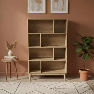 Estantería Moderna con <span class=keywords><strong>Patas</strong></span>, Librería de <span class=keywords><strong>8</strong></span> Compartimentos, Estante de Almacenamiento Independiente - Product Image 3