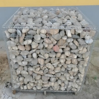 Fournisseur d'usine : Gabion soudé galvanisé à chaud 50 x 100 mm pour l'aménagement paysager et la décoration de jardin