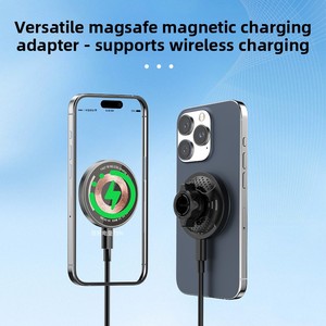 Support de téléphone magnétique pour <span class=keywords><strong>voiture</strong></span>, <span class=keywords><strong>chargeur</strong></span> sans fil, charge rapide, rotation à 360 degrés, compatible avec la sortie d'air, compatible avec <span class=keywords><strong>Apple</strong></span> <span class=keywords><strong>MagSafe</strong></span> - Product Image 2