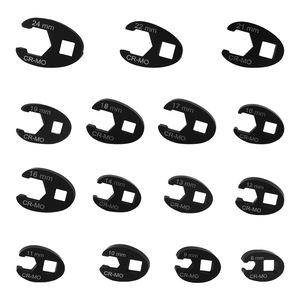 Dzt 15-Piece Open End Buckhead Wrench Set Metric Cr-Mo Industrial Grade High <b>Impact</b> Resistance - Product Image 4