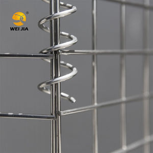Outdoor <strong>Gabion</strong> Stainless <strong>Steel</strong> <strong>Gabions</strong> Stone Basket Wall with Cover Garden Patio Wall Wire Fence Cage Decoration - Product Image 1