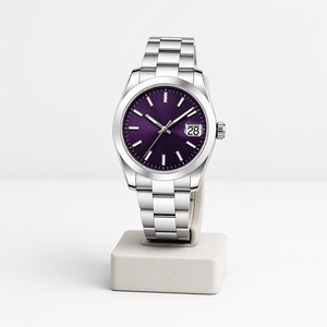 Montre automatique SW200 36 mm en acier inoxydable 316L, verre saphir, date, minimaliste, mécanique, bracelet en acier, OEM, marque privée, personnalisable - Product Image 2