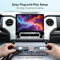 Autoradio Android 10,9 pouces 1073D universel avec CarPlay sans fil, Android Auto, DSP, GPS, WiFi, BT, lecteur multimédia