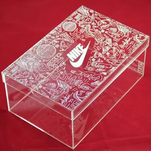 CENT STYLE Boîte magnétique de boîte à chaussures en acrylique pour chaussures/sacs et valises