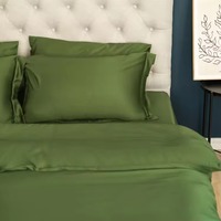 Parure de draps de luxe en tissu Lyocell rafraîchissant, plus doux que la soie, pour lit double