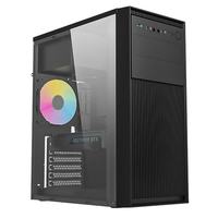 Huntkey Dark Hunter 5 Computer Case Desktop DIY Full-Side Panel Gaming Liquid Cooled ATX Mid Tower Chassis