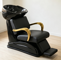 Meilleure Vente - Chaise de Lavage de Cheveux Moderne et Élégante avec Accents Dorés pour Salon - Vente en Gros Direct Usine