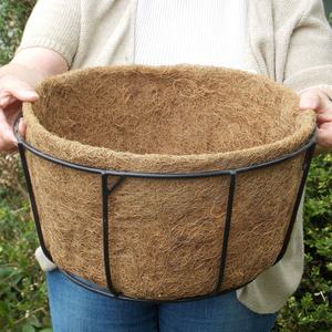 Macetero de Metal para Ventana, Soporte para Plantas, Cesta Colgante de Alambre con Forro de Fibra de Coco - Product Image 2