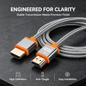 Câbles HDMI haute vitesse de qualité supérieure avec coque métallique 4K 3D 1080P Fabrication 1 <span class=keywords><strong>2</strong></span> 3 5 10 15 20 <span class=keywords><strong>25</strong></span> 30 mètres Câble HDMI - Product Image 4