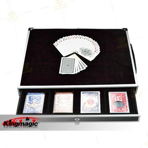 Magic <b>card</b> box, high-end close-up <b>table</b> mat, folding round performance <b>table</b>, transparent spider <b>table</b>, King Magic props - Product Image 2