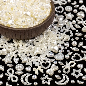 เครื่องประดับตกแต่งเล็บ 3 มิติ รูปโบว์มุกสีชมพูแฟนตาซี ขายดี ผลิตจากเรซิ่นผสม ขายส่งสำหรับเสื้อผ้าและเพชรประดับ - Product Image 4