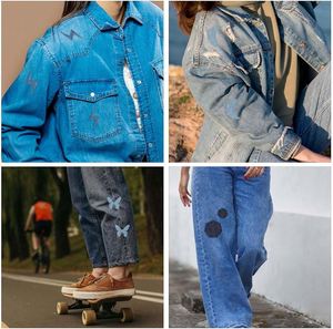 Patchs thermocollants en denim pour jeans, patchs adhésifs en sergé, patchs thermocollants pour l'intérieur des jeans, réparation et décoration de vêtements en denim - Product Image 3