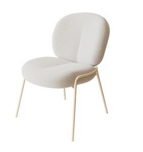 Modern Comfortable Lambswool Living Room <b>Chair</b> Fabric Upholstered Boucle Leisure Accent Armchair - Product Image 2