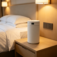 Diffuseur d'arômes multifonctionnel, humidificateur, barre d'oxygène, commande par bouton avec lumière nocturne pour voiture, bureau, hôtel, usage quotidien