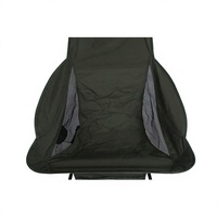 Chaise pliante carrée moderne vert olive à carreaux, grande, portable, imperméable, en aluminium, pour extérieur, plage, camping, pique-nique, pêche