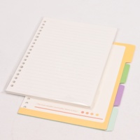 Cahier de bricolage A4 A5 B5 Journal reliure à feuilles mobiles recharge feuilles de papier accessoires pour planificateur carnet de notes
