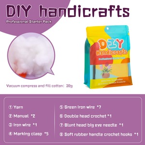 Nuevo Diseño de <span class=keywords><strong>Muñeca</strong></span> de <span class=keywords><strong>Ganchillo</strong></span> de Dibujos Animados en Maceta, Kit de Tejido Acrílico Hecho a Mano con Videos <span class=keywords><strong>Paso</strong></span> a <span class=keywords><strong>Paso</strong></span> - Product Image 2