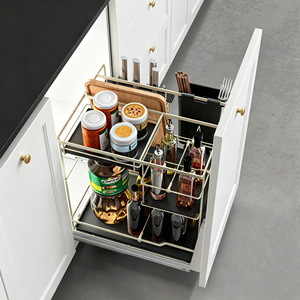 Set di Armadietti da <span class=keywords><strong>Cucina</strong></span> di Lusso Personalizzati, Mobili Modulari Moderni in Legno Bianco, Pronti per il Montaggio - Product Image 4