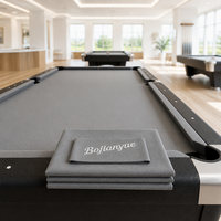 Kit de rechapage gris ardoise pour table de billard avec retour de balles, style moderne