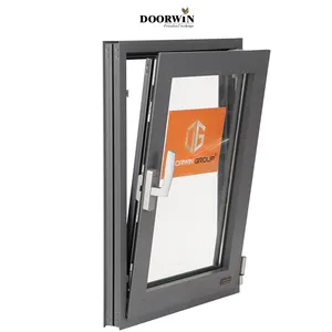 Cheapest Price Sound Proof High Air Tightness Aluminum Triple Glazed Windows Tilt Turn Casement Window